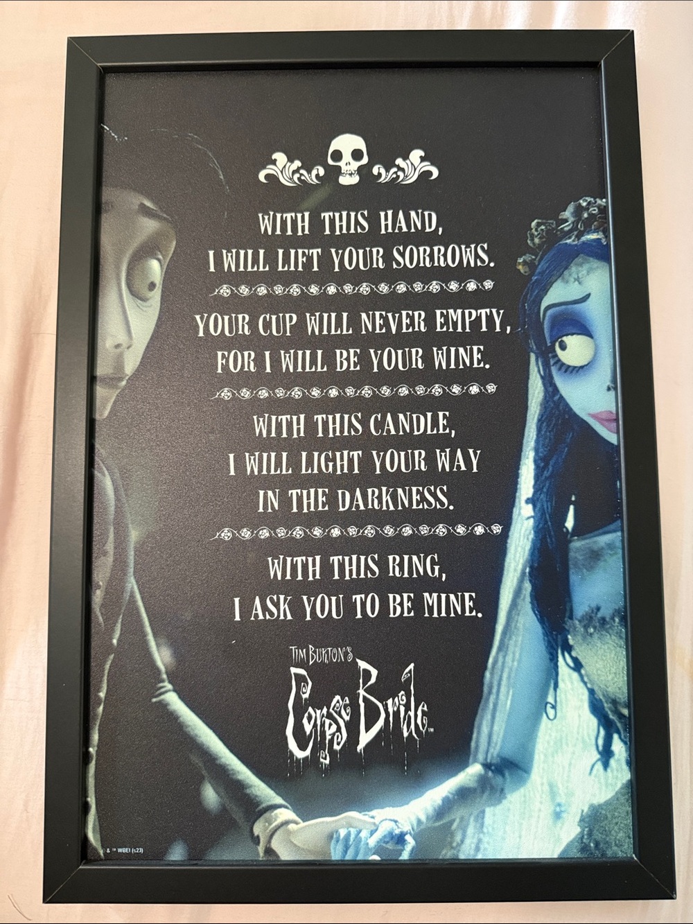 Corpse Bride Inspired Wall Decor